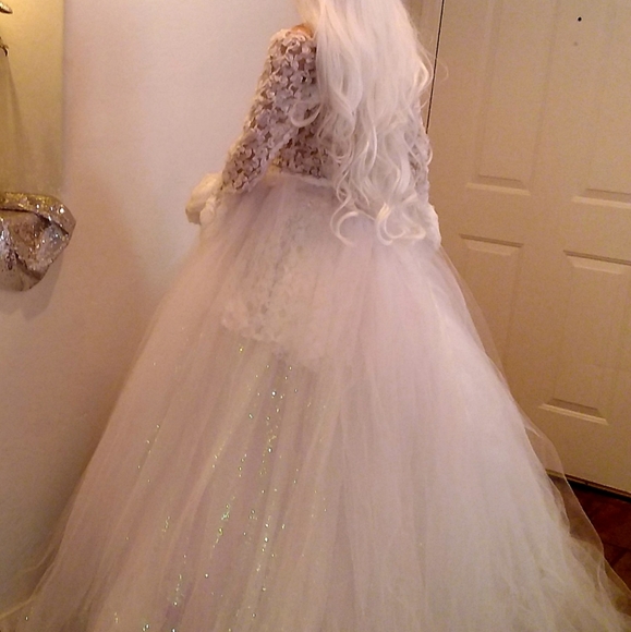 BIANCA 2 In 1 Mini Dress Wedding Ballgown Set - Picture 2 of 7